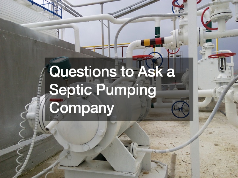 Questions to Ask a Septic Pumping Company